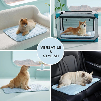 1PC Cooling Pet Mat for Dogs & Cats, Cool Touch Self-Cooling Pad, Portable, Non-Slip & Washable Summer Bed (Q-Max >0.5), Comfortable & Durable