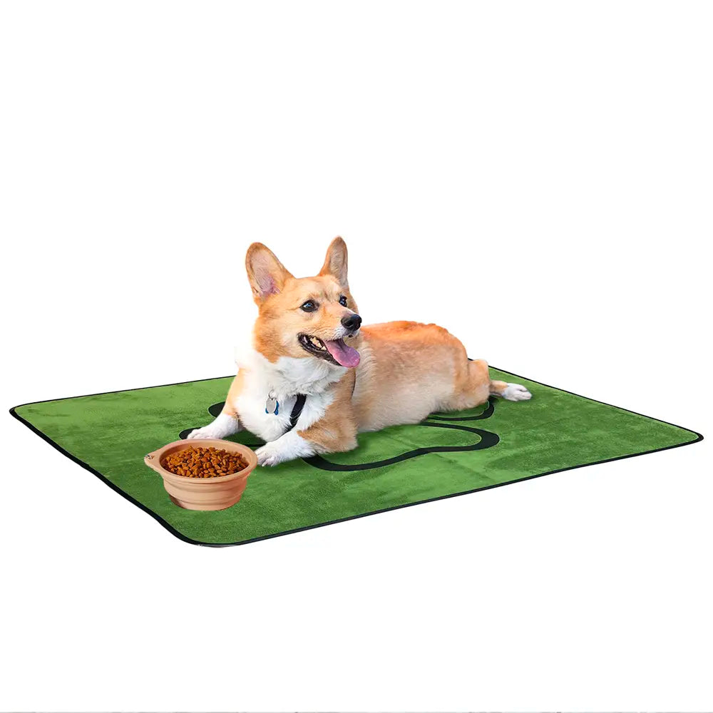 Washable Pet Urine Pad, High Density Absorbent Polyester Fiber, Non-Slip Bottom, Reusable Training Mat for Crates/Sofas/Litter Boxes