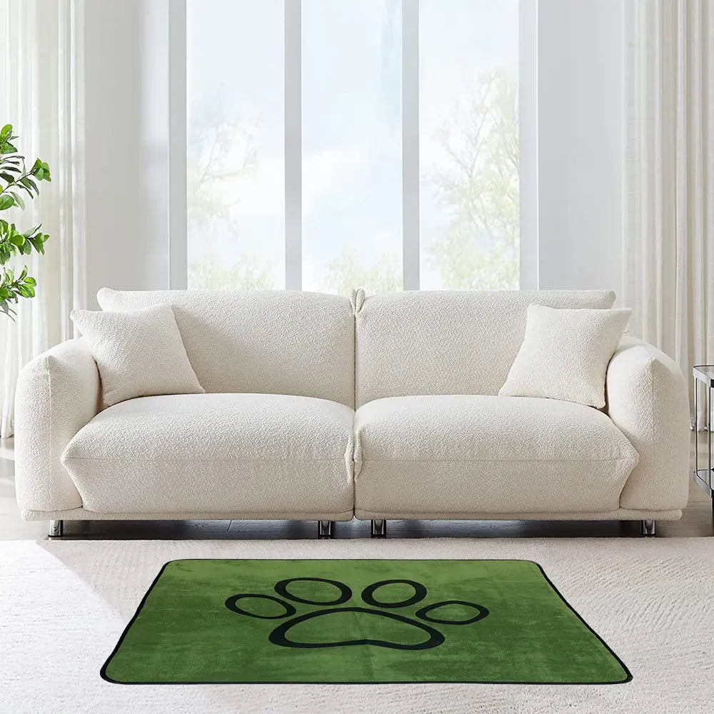 Washable Pet Urine Pad, High Density Absorbent Polyester Fiber, Non-Slip Bottom, Reusable Training Mat for Crates/Sofas/Litter Boxes