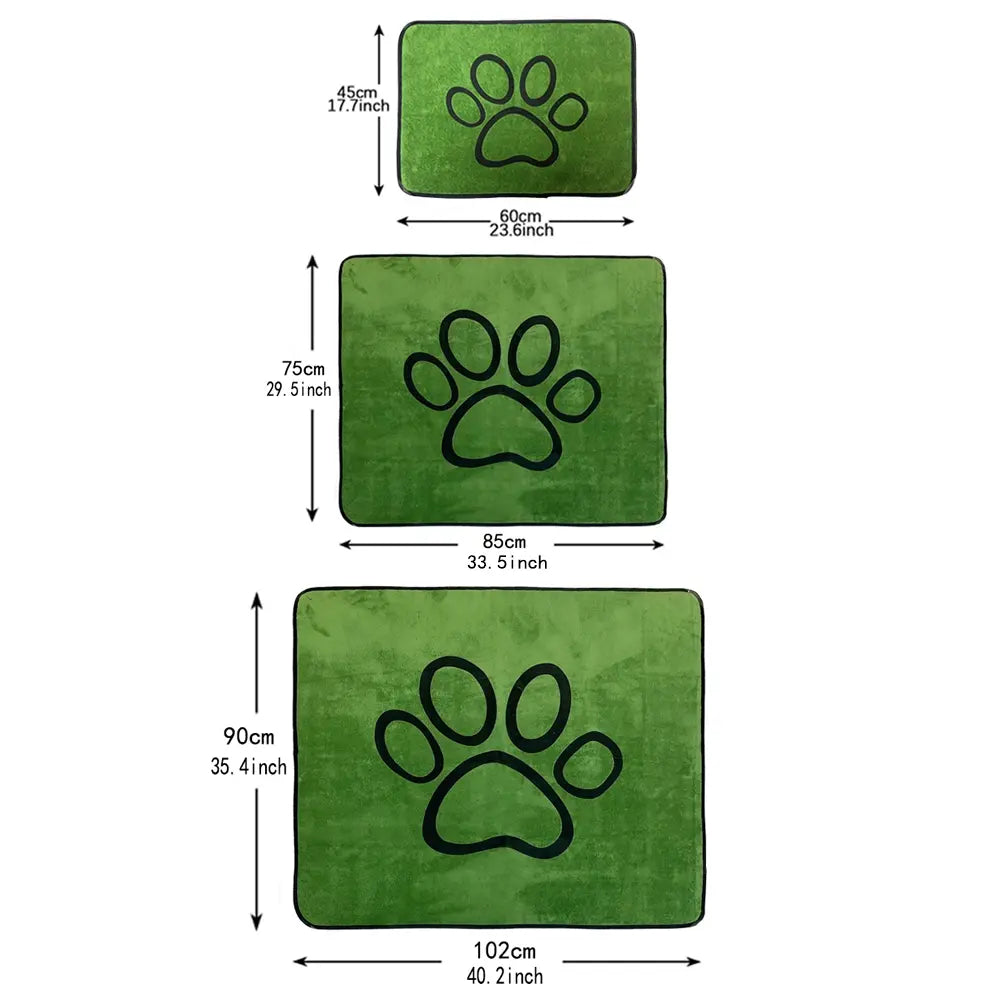 Washable Pet Urine Pad, High Density Absorbent Polyester Fiber, Non-Slip Bottom, Reusable Training Mat for Crates/Sofas/Litter Boxes
