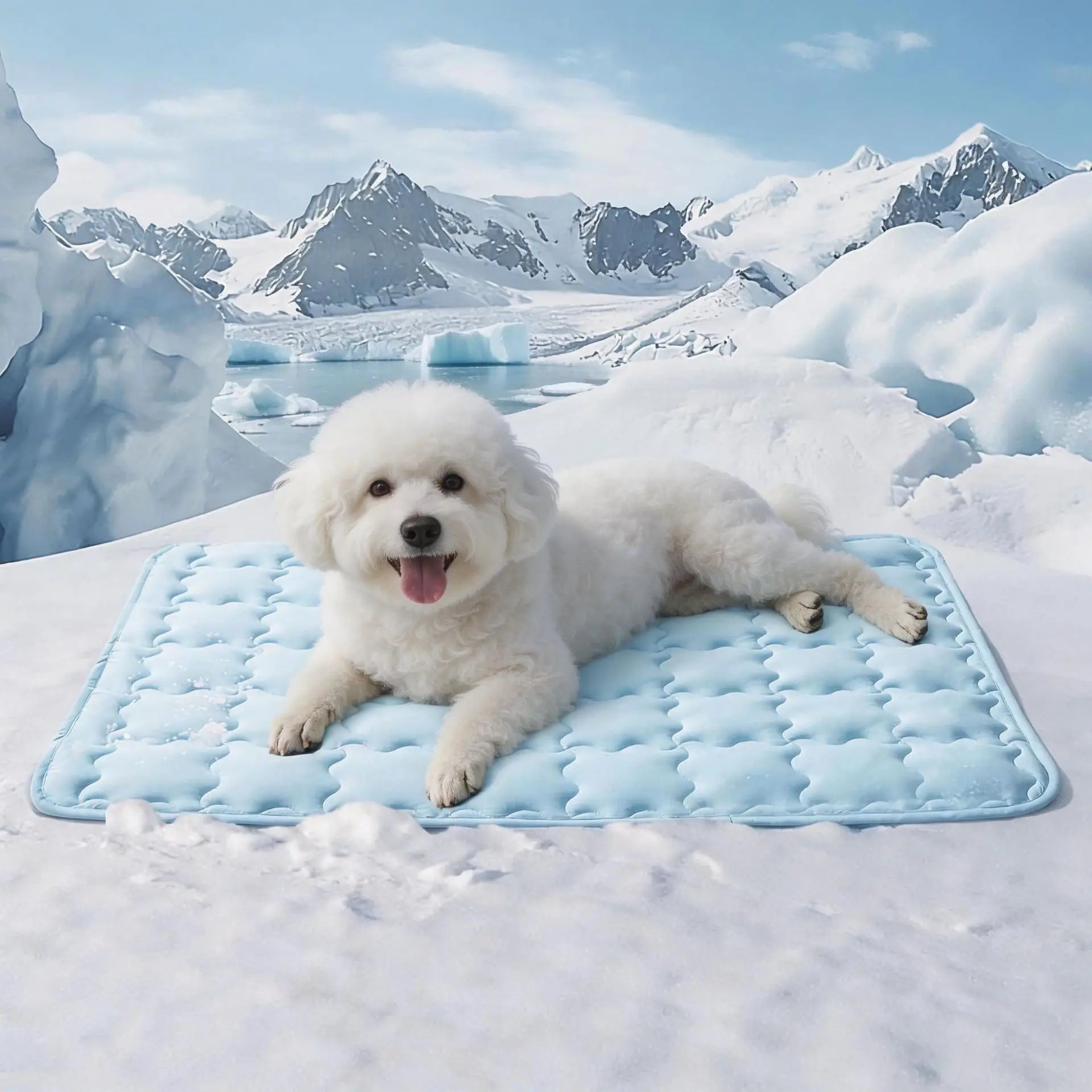 1PC Cooling Pet Mat for Dogs & Cats, Cool Touch Self-Cooling Pad, Portable, Non-Slip & Washable Summer Bed (Q-Max >0.5), Comfortable & Durable